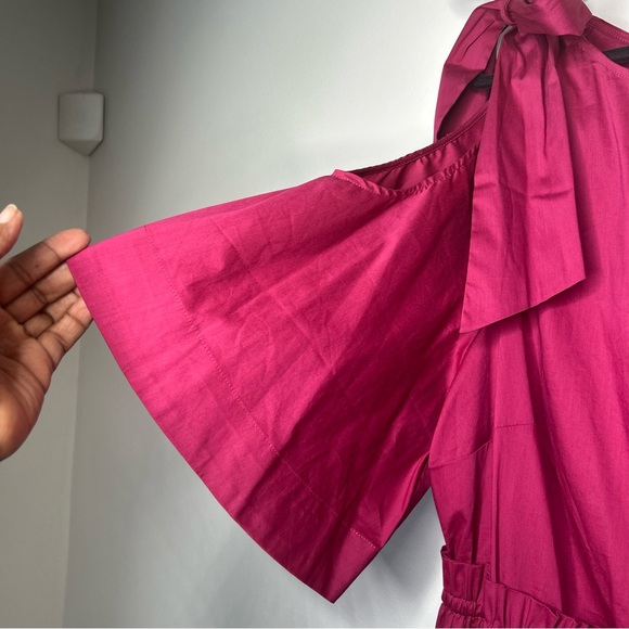 NWT Eloquii Cold Shoulder with Tie on Shoulder Dress iSize 16. - Picture 7 of 14